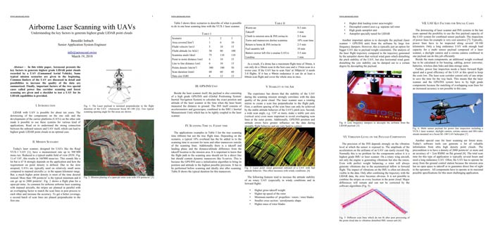 Aeroscout - White Paper - Airborne Laser Scanning with UAVs