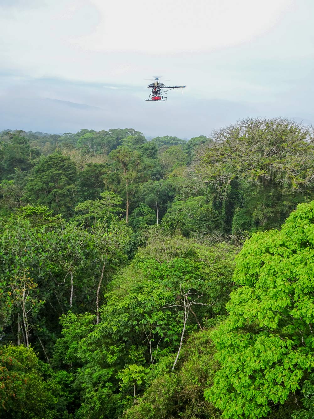 Scout B1-100 UAV Helicopter over Costa Rica